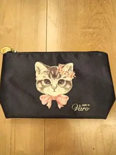 Maison de FLEUR 猫顔ポーチ