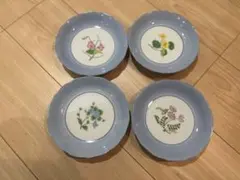花柄　お皿　4枚セット