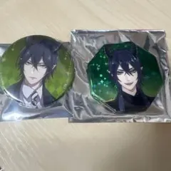 ツイステ ブレイジングジュエル 缶バッチ マレウス＋オーマイカフェ