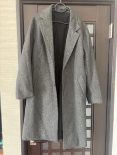 グレー ヘリンボーン チェスターコート