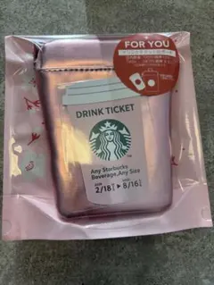 新品未使用　スターバックス スタバ　桜 SAKURA2026ミニポーチ　ピンク