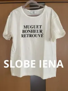 SLOBE IENA ロゴプリント Tシャツ ホワイトのサムネイル