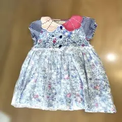 BABY CHEER 半袖ワンピース 星柄 チュール スター シェル ボーダーのサムネイル