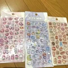 クリアぷくぷくキャンディシール　ドロップシール　ボンボンシール　日本製