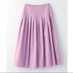 新品タグ付き！グリーンレーベルリラクシング　クラフトタックカラーフレアスカート