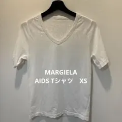マルジェラ☆AIDS Tシャツ　ホワイト Vネック XSのサムネイル