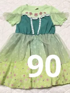 リトシー ディズニー アナ雪 エルサ ひまわり ワンピース ドレス 90cm