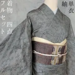 夏着物 絽紗 フルセット 単衣 バチ衿 小紋 緑 幾何学模様 O3 - メルカリ