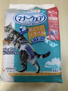 ユニ・チャーム マナーウェア ねこ用 Sサイズ 16枚入のサムネイル