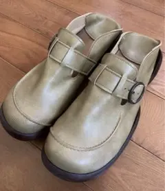 美品✨ KOOS レザーシューズ 革製 グレージュ サイズ36 - メルカリ