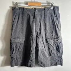 90' vintage カーゴハーフパンツ ネイビー グランジ y2kのサムネイル
