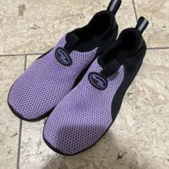 キッズ SUPER GRIP 紫 マリンシューズ 23.0cm