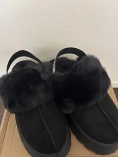 ブラックムートンブーツ