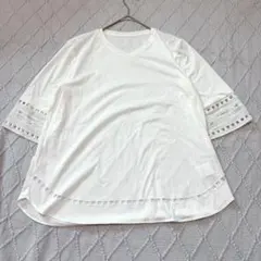 ジョルジュレッシュ レースブラウス Tシャツ 白 ホワイト S-M イトキンのサムネイル