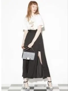 【美品】LILY BROWN ラップスカート付きレースショートパンツ2WAY