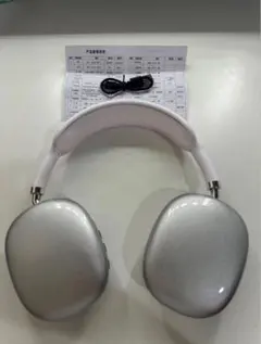 ワイヤレスヘッドホン シルバー 本体　互換品　新品のサムネイル