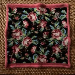 ［美品］フィーラー FEILER花柄タオルハンカチ