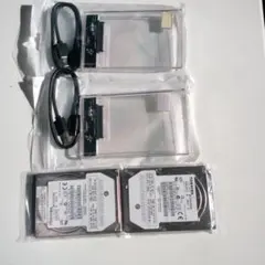 2.5インチリムーバブルケース + HDD 320GB (2セット)