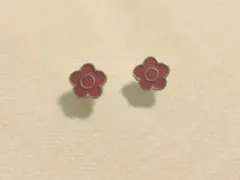 MARY QUANT マリークウァント　ピンク　ゴールド　スタッドピアス