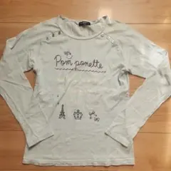 ポンポネット 長袖カットソー LL（160〜165）