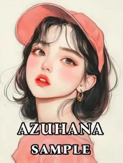 3891 女の子　艶やか　明るい　華やか　人物ステッカー　コラージュ素材