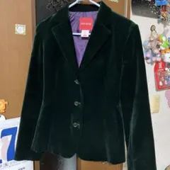 ダークグリーン ベルベット セットアップ