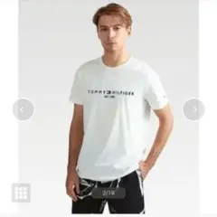 新品　ベーシックロゴTシャツ　トミー ヒルフィガー　ホワイト