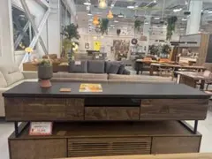テレビ台 150 アンティーク テレビボード 木製 ハンドメイド シェルフ