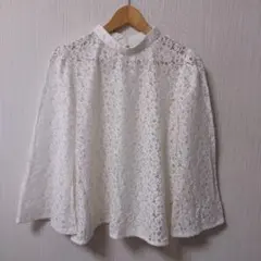 美品　GU　花柄レース　ブラウス　Lサイズ