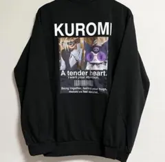 KUROMI クロミ バックプリントトレーナー スウェット ブラック