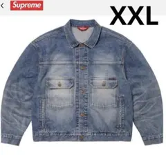Supreme Gジャン デニムジャケット シュプリーム☆ロゴどんデニムトラッカー☆Gジャン (Supreme/デニム