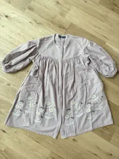 花柄刺繍 長袖ワンピース　120 ベルメゾン