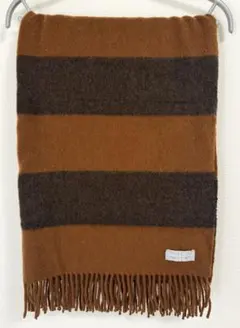 Joshua Ellis ボーダー　大判ストール　カシミヤ