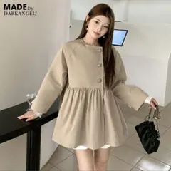 darkangel スプリングコートトレンチコート ペプラム コート アウター