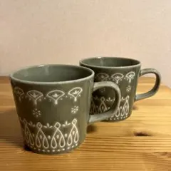 伊藤豊さん もえぎ 花紋スープカップ 2個セット 作家もの - メルカリ