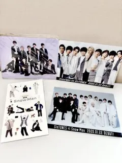 Snow Man セブンイレブン商品特典のクリアファイル 会報セット