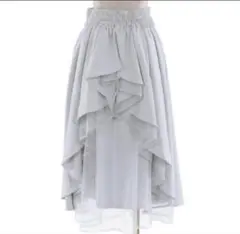 axes femme POETIQUE レースチュールイレヘム スカート ブルーのサムネイル