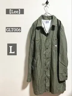 【Lee】リー メンズ GLT006 ロング丈 ステンカラーコート L 麻混