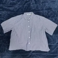 UNIQLO ストライプ 半袖シャツ XL
