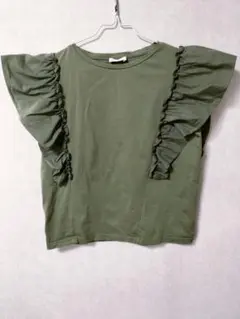 Ballsey TOMORROWLAND フリルTシャツ カーキのサムネイル