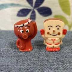 アンパンマン フィギュア　たこやきまん　しょくぱんまん　指人形　レトロ　レア