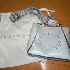 Stella McCartney ロゴショルダーバッグ クラウドブルー