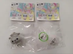 ぷくぷくあわわちゃん　めじるしアクセサリー　あわわちゃんハート、ばいきんくん