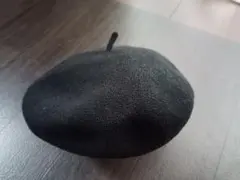 黒いベレー帽 56-58cm