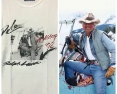 希少 USA製 ラルフローレン HOLIDAY92 ブルースウェーバー Tシャツ