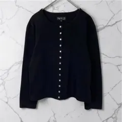 agnès b. 黒 長袖カーディガン