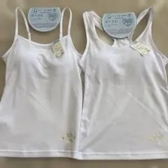 新品　女の子　150 カップ付き　キャミソール タンクトップ　2枚　吸水速乾