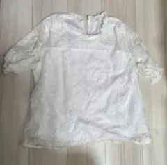 GRL グレイル レース トップス 半袖 ホワイト