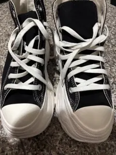 CONVERSE 黒 ライト厚底ハイカットスニーカー