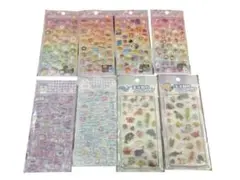 ボンボンドロップ風シール ぷくぷくシール　動物3D 立体シール　8枚セット